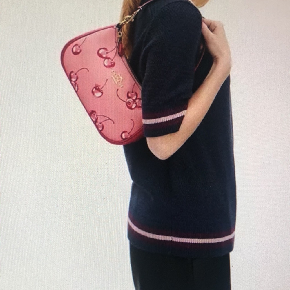 COACH Teri Shoulder Bag With Cherry Print CR290 - Picture 8 of 8